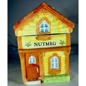 Vtg Spice Jar NUTMEG Country Kitchen Collection 1994 NIB House Cottage Core